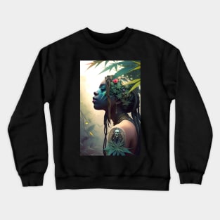 Abstract Rastafari Princess Crewneck Sweatshirt